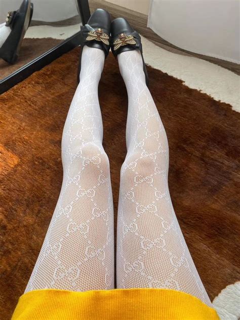 collant gucci blanc|collants gucci femme.